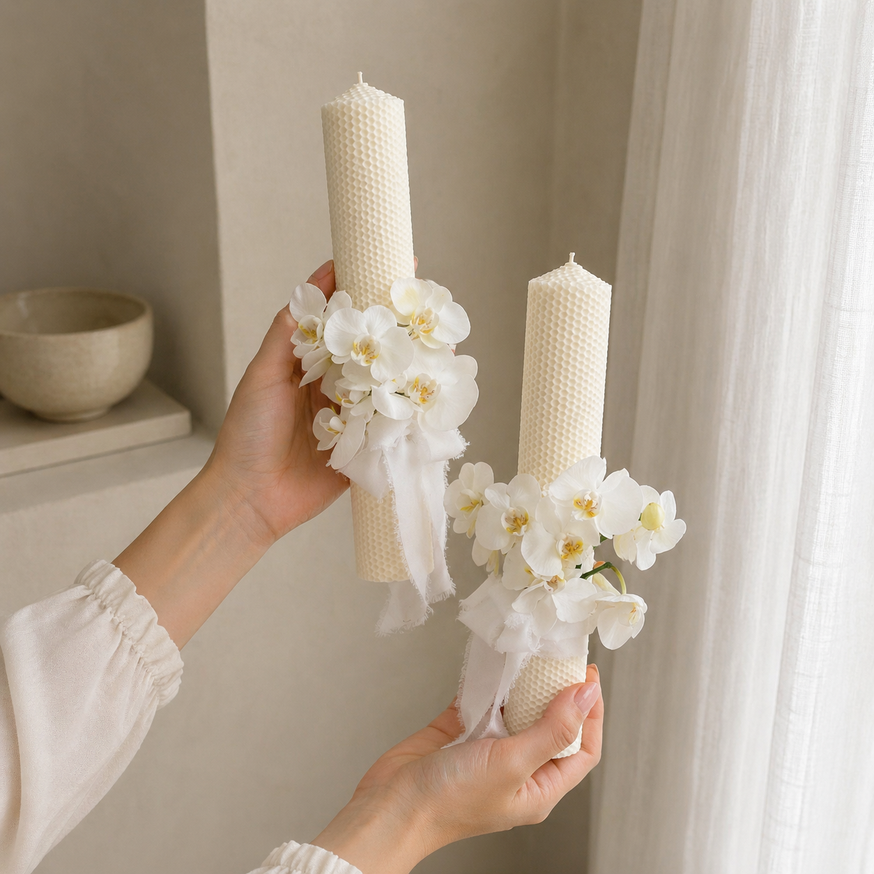 Свеча для крещения Бухарест Pure Orchid