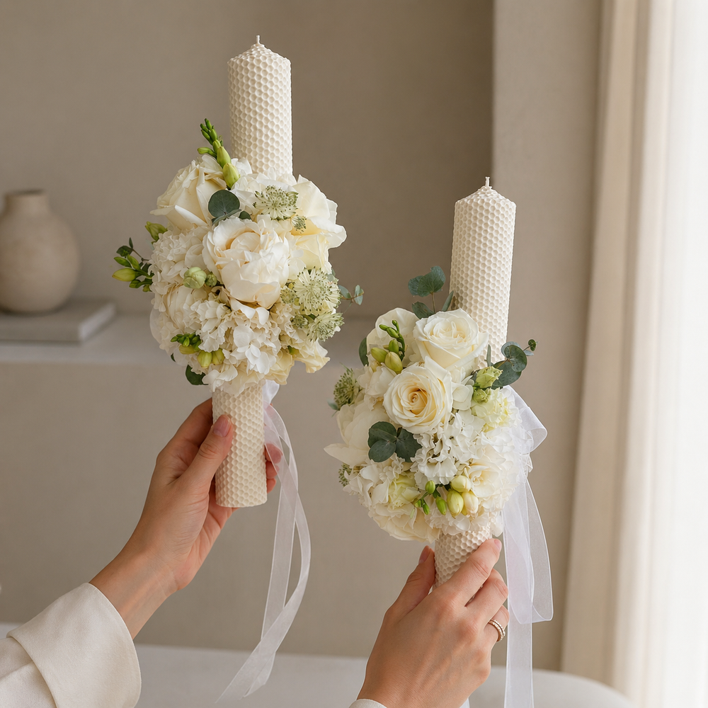 Lumanare cununie Bucuresti Ivory Classic