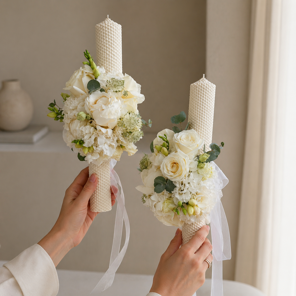 Lumanare cununie Bucuresti Ivory Classic