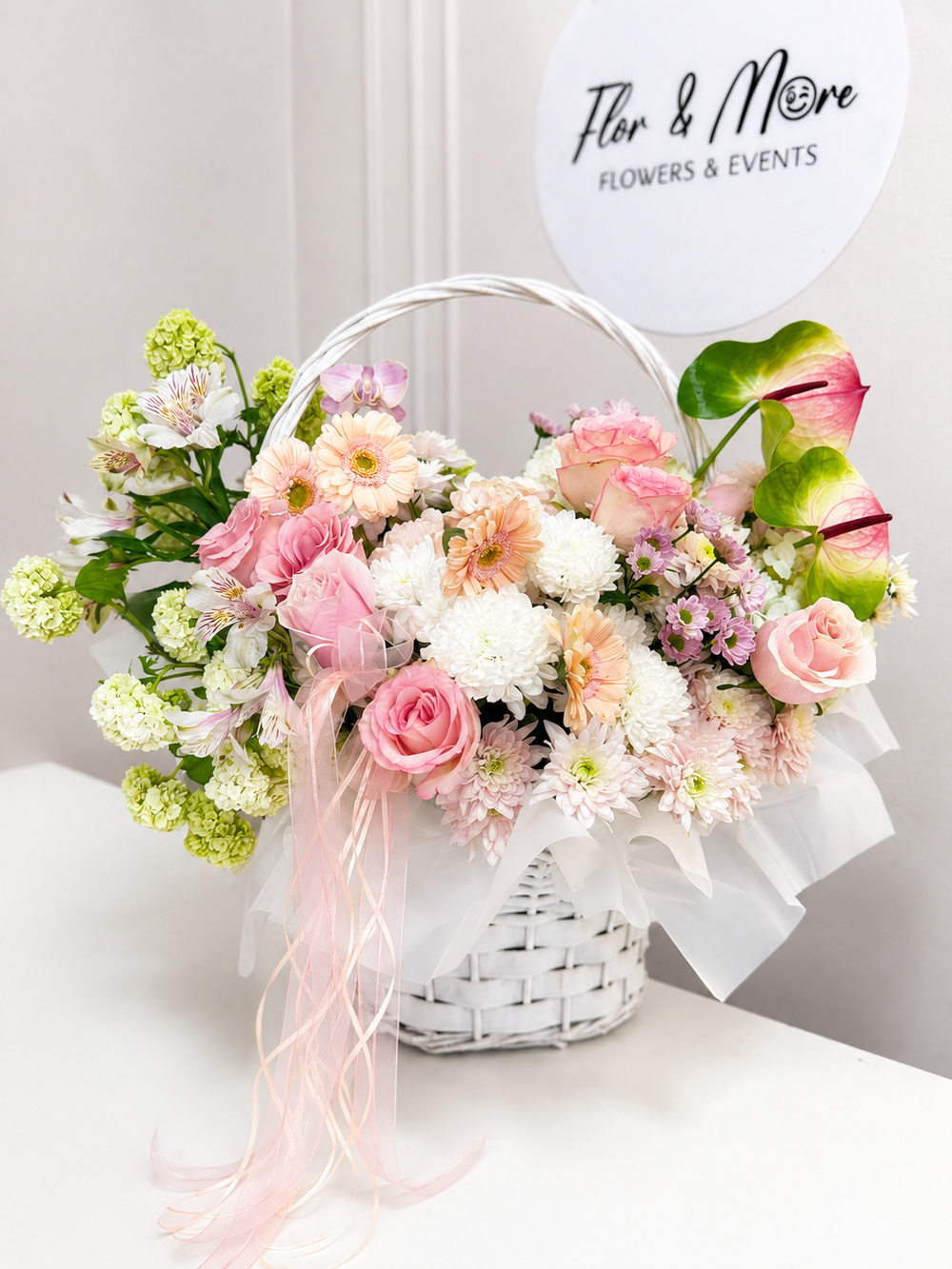 Coș Floral Pastel Grace București