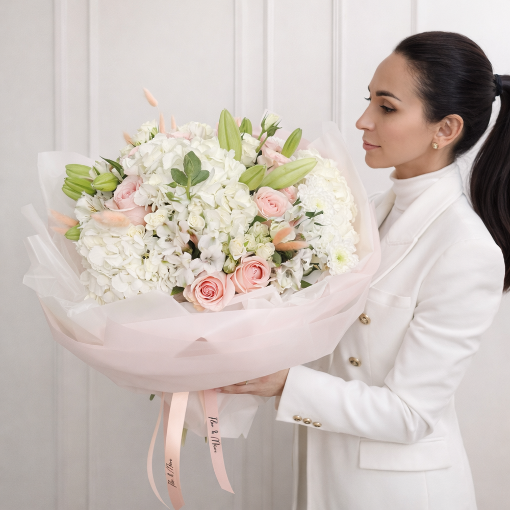 Buchet premium Bucuresti White Grace