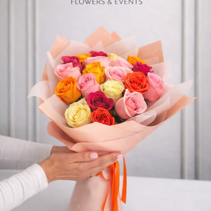 Buchet trandafiri  ZIUA TA NOROCOASA